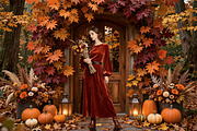 28 Autumn Harvest Digital Backdrops, a Background Graphic by 3Motional (Thumbnail 2 of 18)