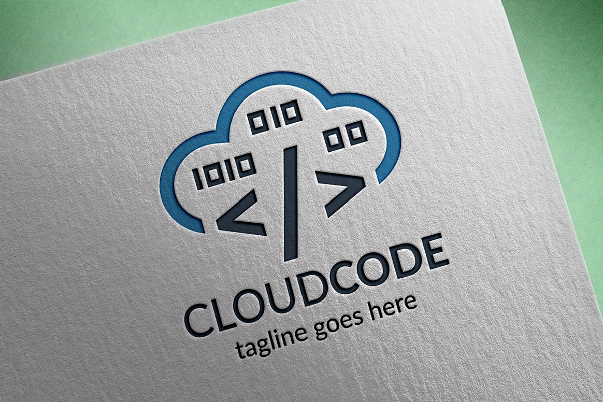 Cloud Code Logo, a Branding & Logo Template by Design_Planet