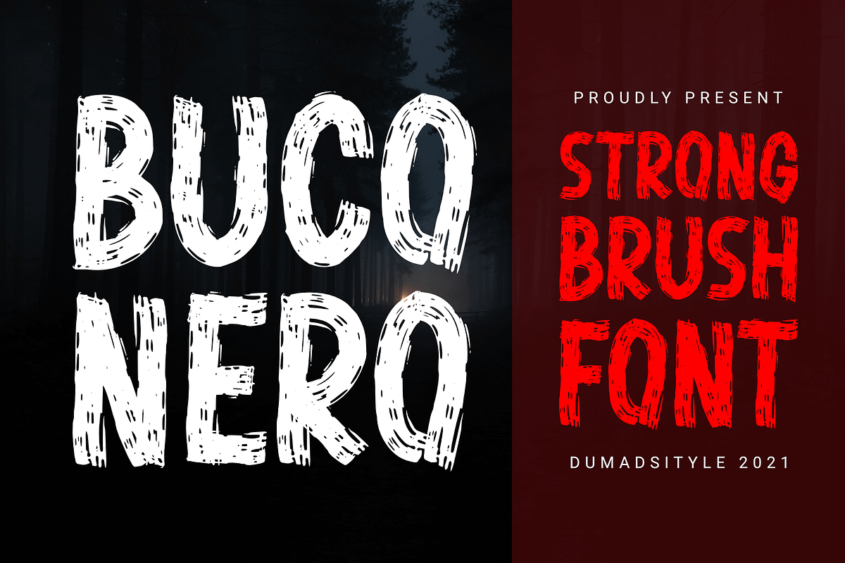 Buco Nero, a Font by Dumadistyle (Photo 1 of 11)