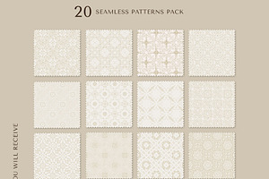 Earthy Lines Seamless Patterns