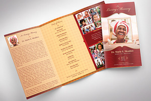 Loving Legal Trifold Funeral Program