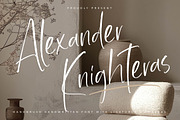 Alexander Knighteras, a Handwritten Font by Integritype Studio (Thumbnail 1 of 15)