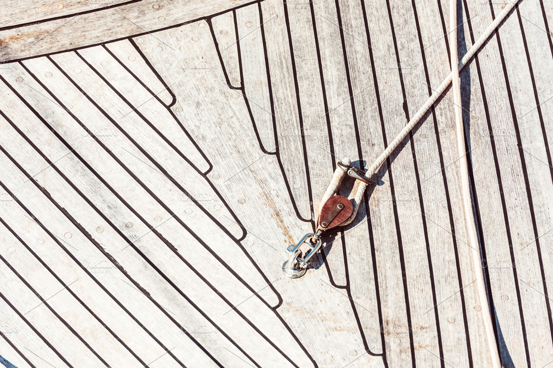 Boat deck with wooden texture, a Photo by Dvoevnore photos