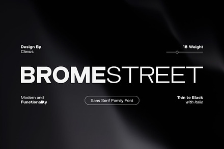 Brome Street | Family Condensed Font, a Sans Serif Font by ClevUs