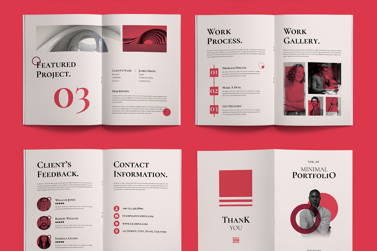 Minimal And Creative Portfolio, a Brochure Template by ContestDesign (Photo 3 of 3)