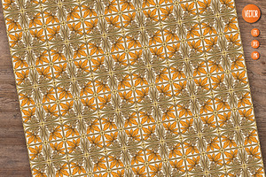 8 Art Nouvea Seamless Pattern