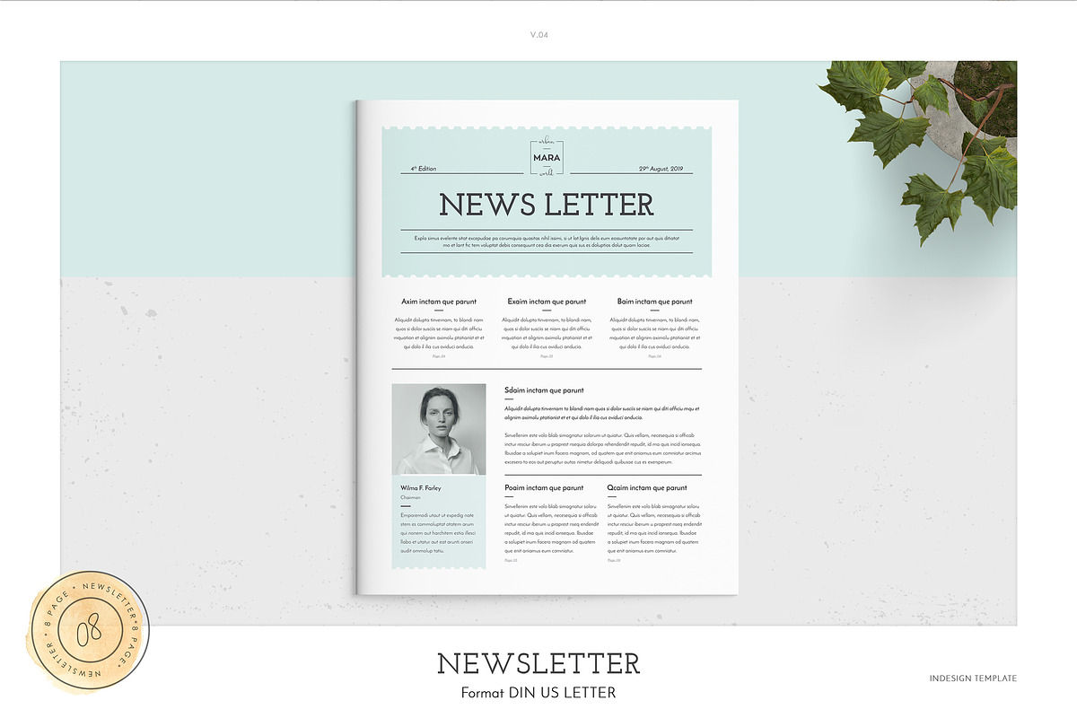 Newsletter, a Brochure Template by ThemeDevisers (Photo 1 of 5)