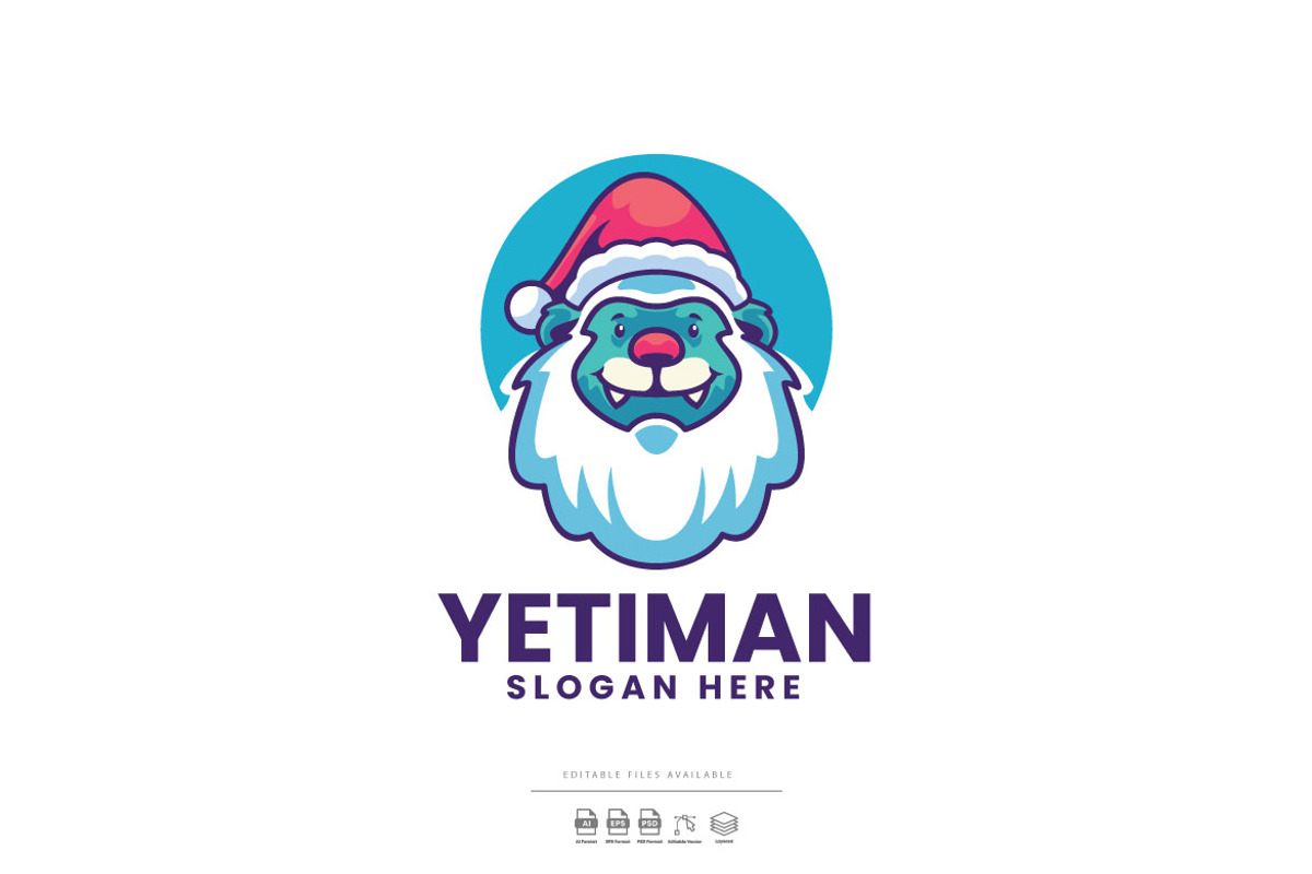 Yeti Mascot Logo Template, a Branding & Logo Template by Ary_ngeblur