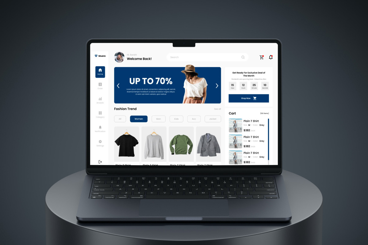 Muara - Dashboard Fashion E-commerce, a Websites & App Template by twinstd (Photo 4 of 5)