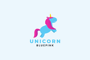 Unicorn Or Horse Cute Cartoon Happy