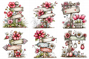Whimsical Spring Singpost Clipart, an Illustration by Daily.Designs (Thumbnail 4 of 7)