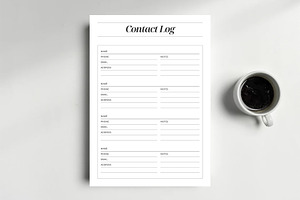 Contact List, a Stationery Template by DesignDevisers