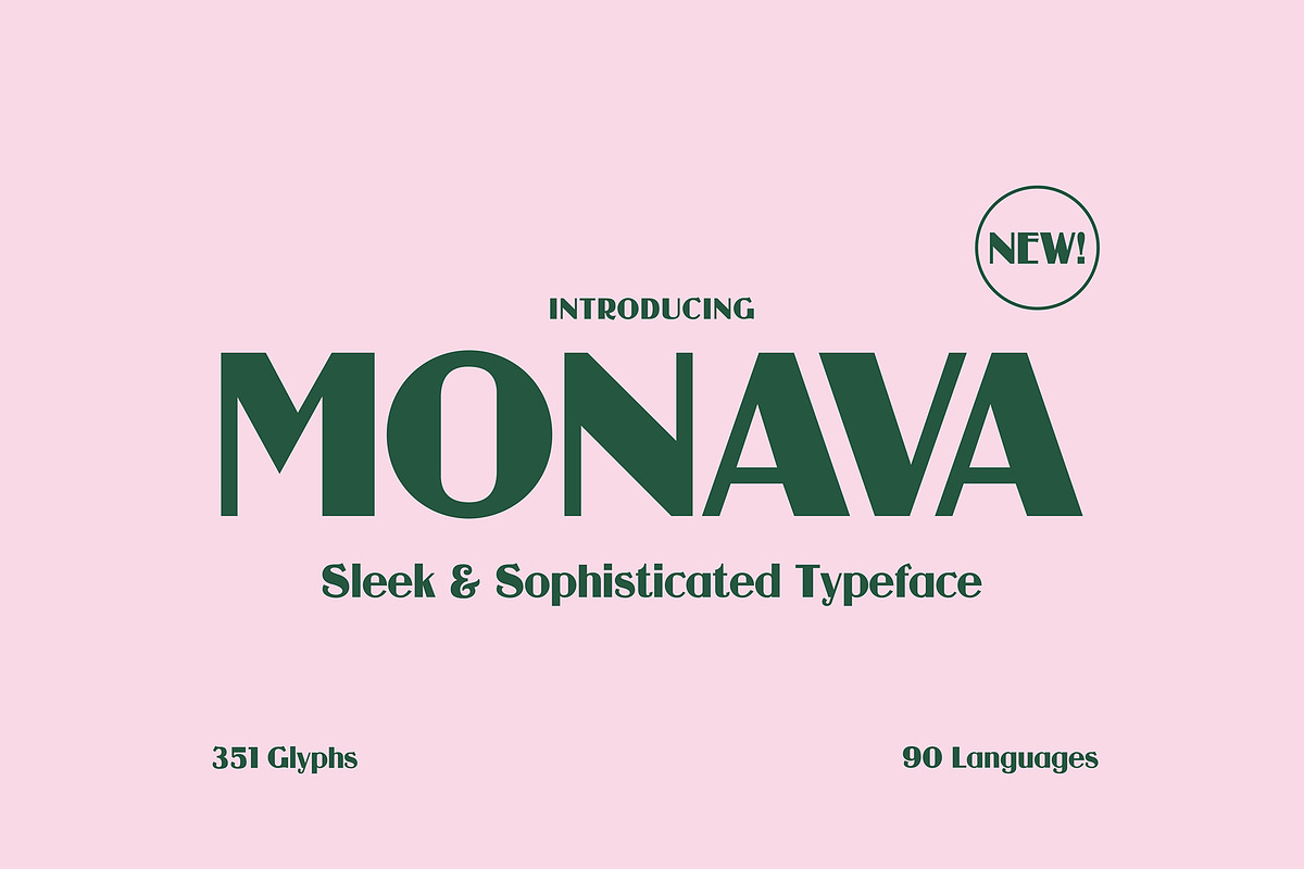 Monava - Sophisticated Typeface, a Sans Serif Font by HipFonts (Photo 1 of 10)