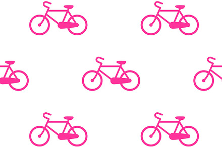 Bicycle vector pattern, a Wallpaper Graphic by Flower Travelin Man