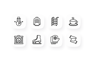 Winter 16 Thin Line Icons Set, an Outline Icon by Alex Blogoodf (Thumbnail 2 of 5)