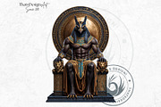 Ra Egyptian God clipart Set, a Person Illustration by ThatsDesignArt (Thumbnail 7 of 10)