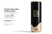 300ml Slim Can Mockup, a Packaging Mockup by AY Mock-Ups (Thumbnail 4 of 10)