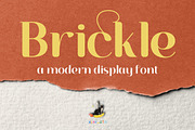 Brickle - Display Font, a Sans Serif Font by Almeera Std (Thumbnail 1 of 5)