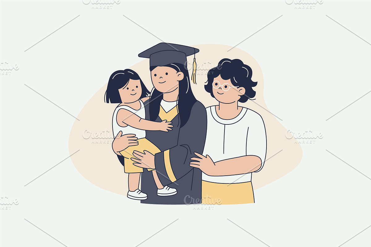 Student Graduation Illustration, an Object Graphic by Jump Studio (Photo 13 of 14)