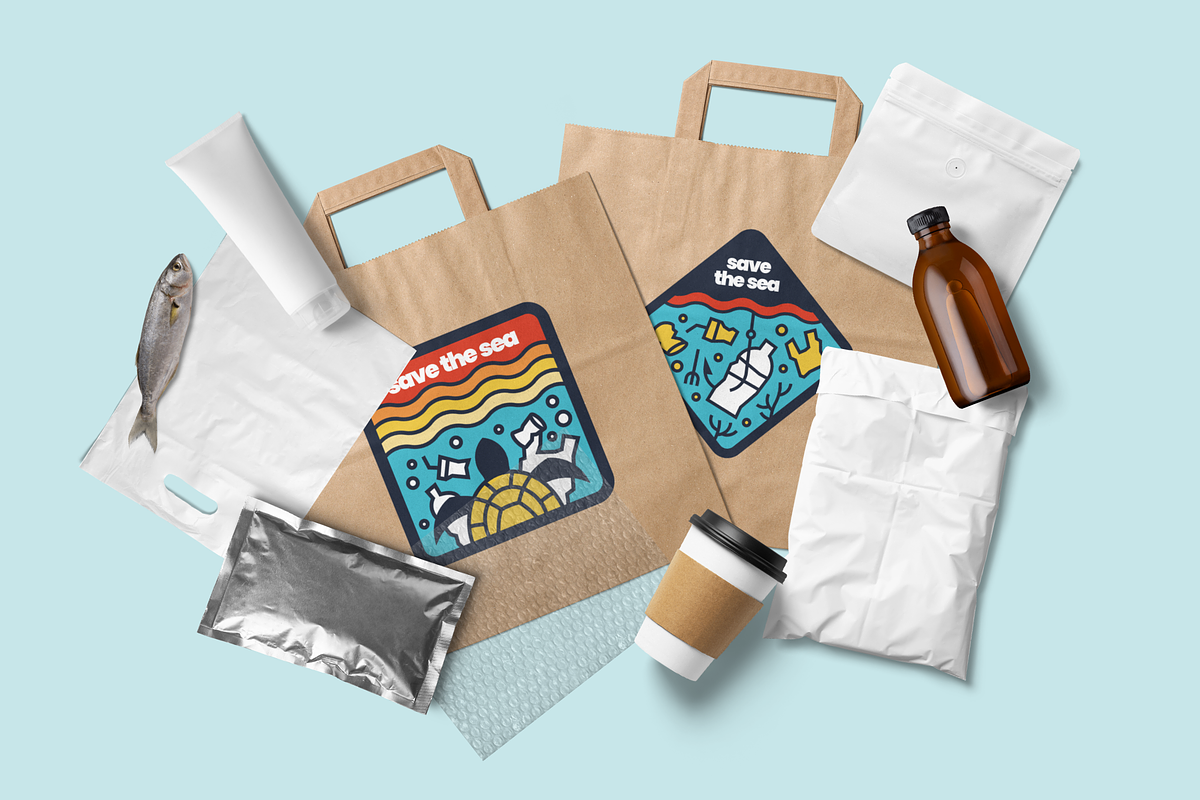 Save the Sea Badge Pack, an Illustration by Firowerk (Photo 4 of 5)