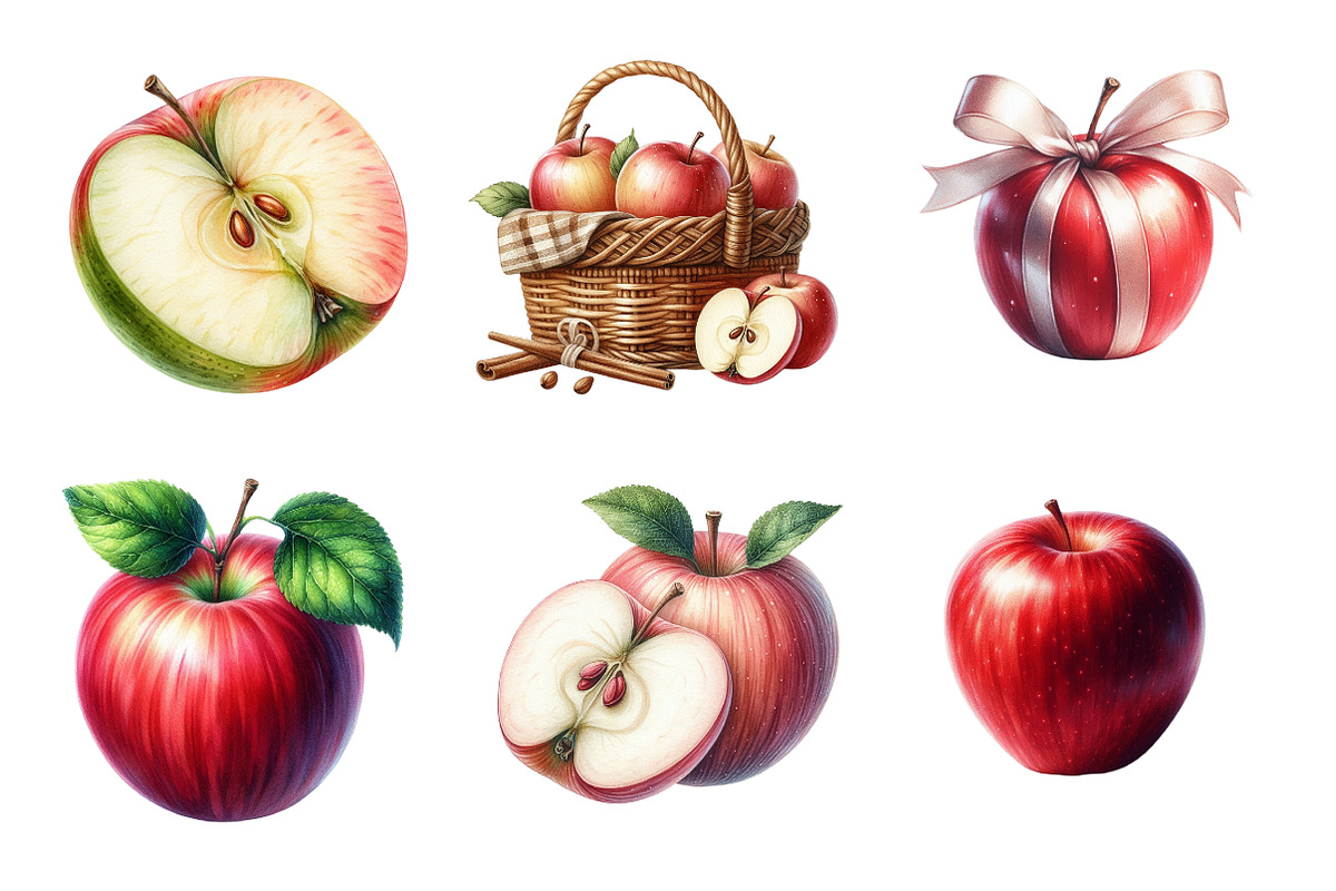 Apples Clipart, an Illustration by Design Market (Photo 4 of 4)