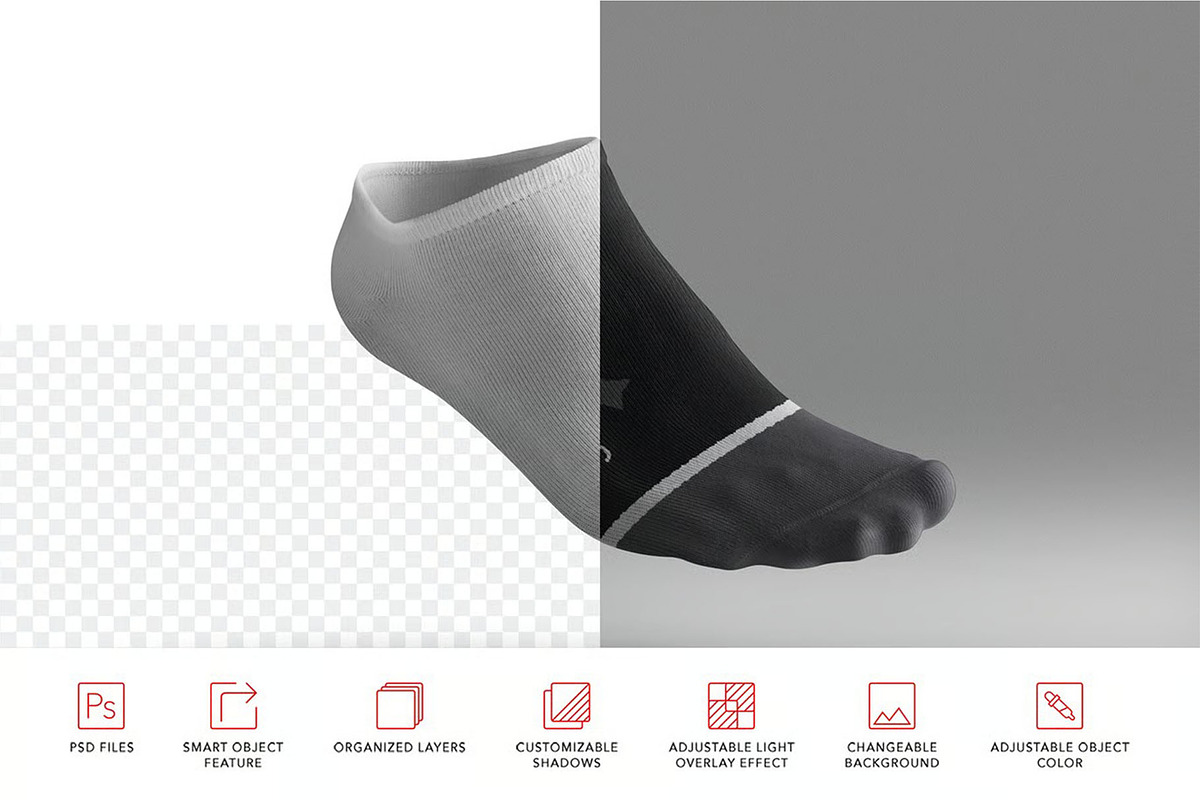 Socks Mockup, an Apparel Mockup by megostudi0 (Photo 6 of 7)
