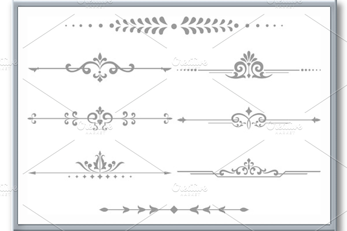 Vintage set. Floral elements for, a Decorative Illustration by RODINA (Photo 2 of 3)