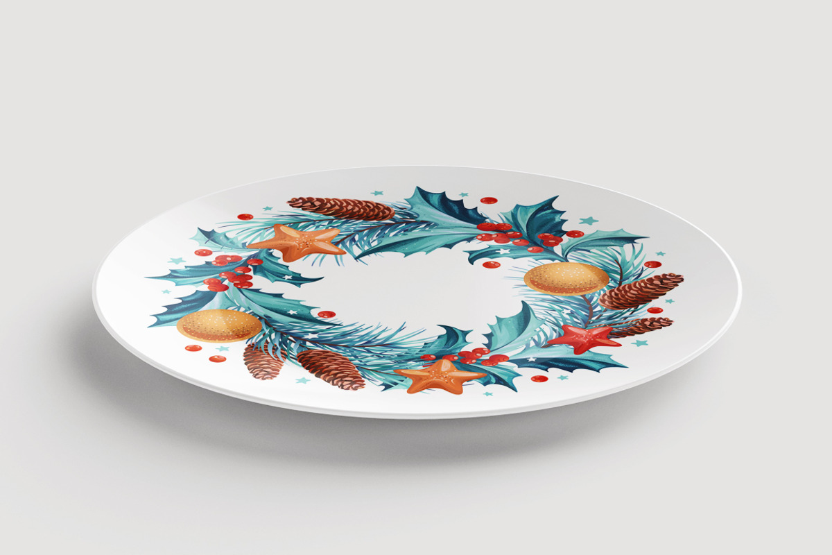 Christmas Set 1, a Background Graphic by Yulia Ogneva (Photo 6 of 7)