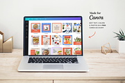 Food Blogger Canva Social Media Kit, a Social Media Template by Rose & Co. (Thumbnail 6 of 7)