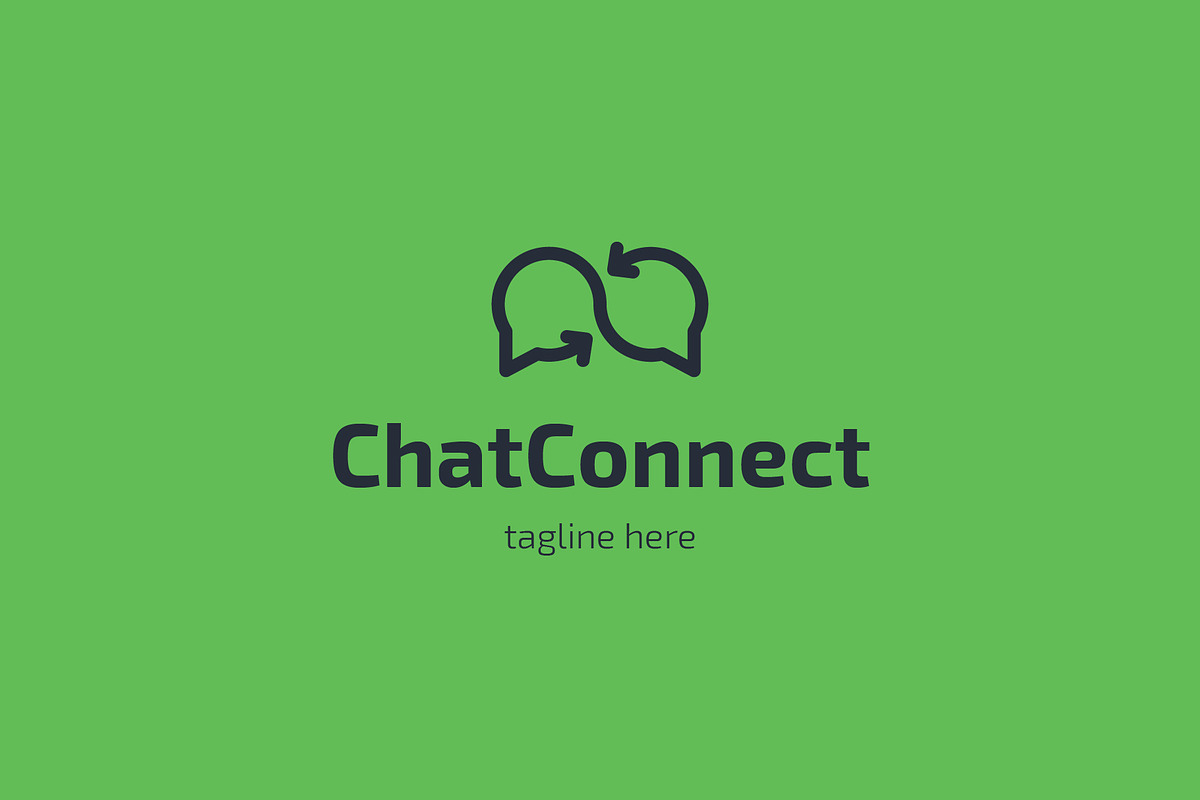 Chat / Connect Logo, a Branding & Logo Template by RocketArt