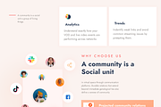 Community conceptual landing page, a Landing Page Template by FoxStore (Thumbnail 3 of 6)
