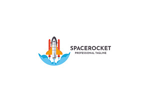 Space Rocket Logo