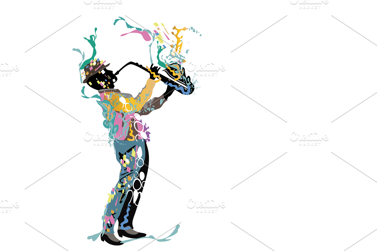 Abstract colorful musicians., a Person Illustration by Laifalight (Photo 6 of 7)