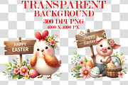 Happy Easter Animals Sublimation, a Seasonal Illustration by Craft Nest (Thumbnail 4 of 5)