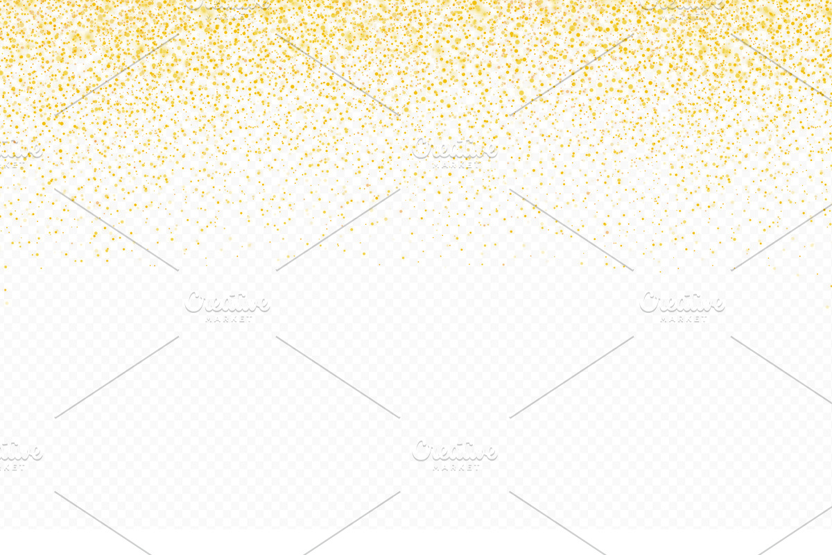 Golden glitter confetti background, a Decorative Illustration by Yayasya (Photo 1 of 3)