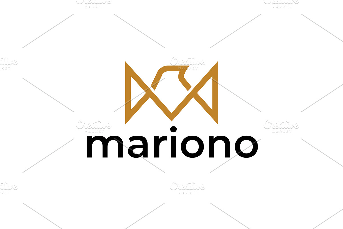 Letter M Eagle Logo, a Branding & Logo Template by kurostd
