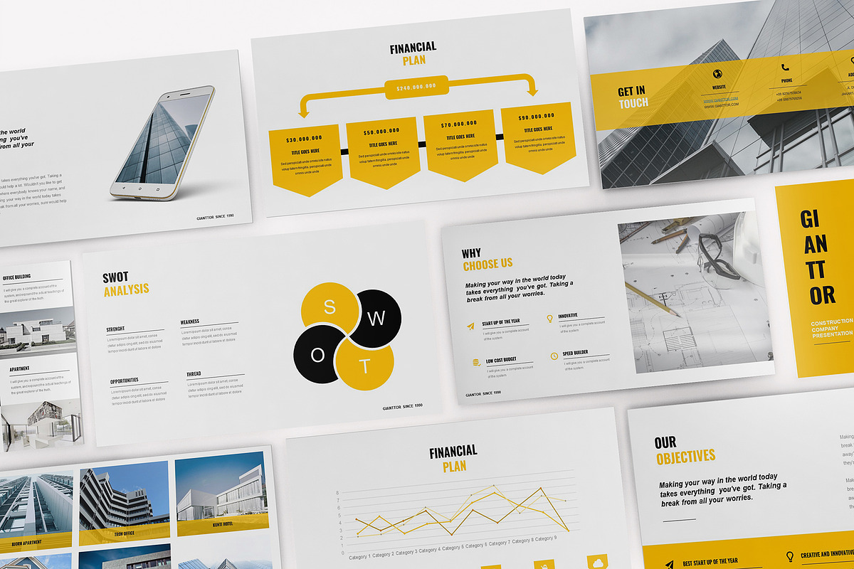 Construction Google Slides Template, a Presentation Template by Incools Stokie (Photo 6 of 9)