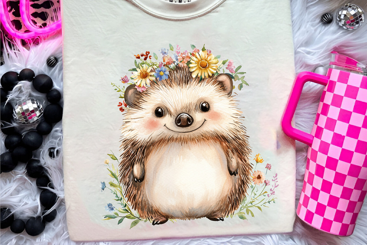 Sweet Woodland Floral Animal, an Illustration by CreationArt (Photo 9 of 9)