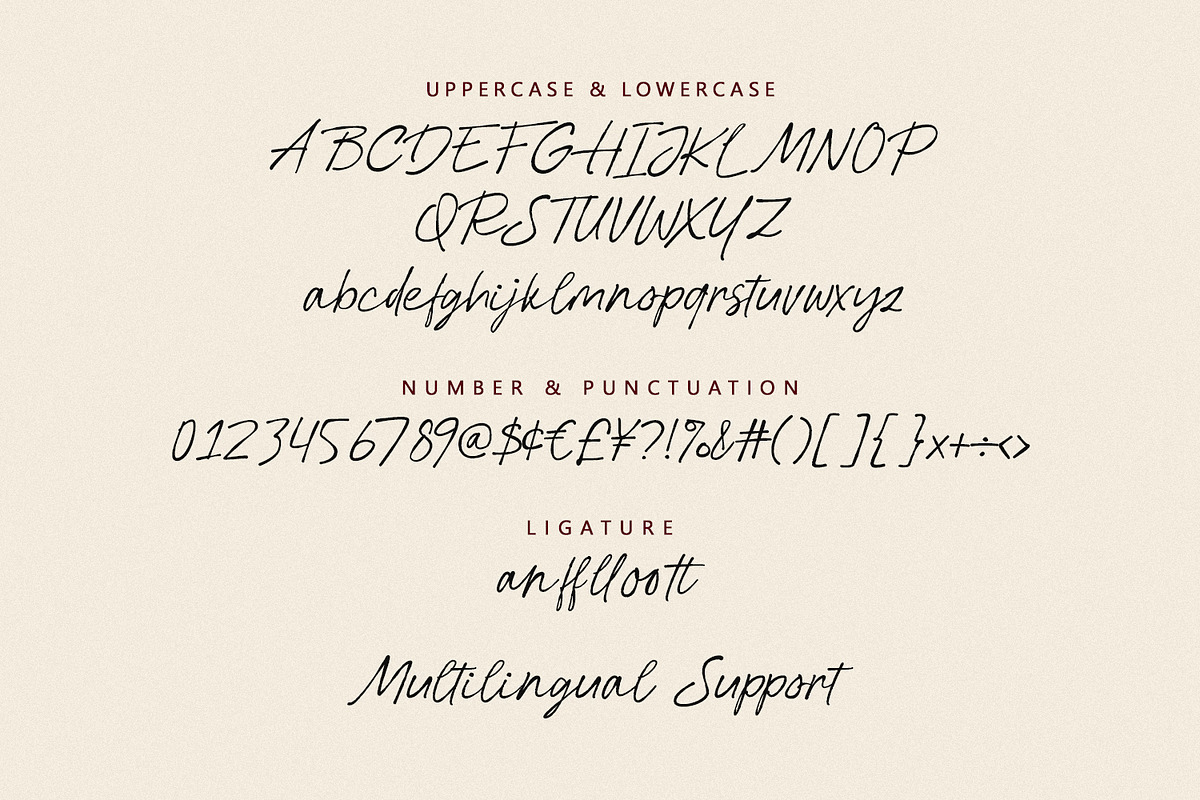 Sartyan Canish Aesthetic Dry Brush, a Script Font by Maulana Creative (Photo 7 of 7)