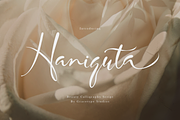 Haniquta | Beauty Calligraphy Script, a Script Font by gracetype_studio (Thumbnail 1 of 12)
