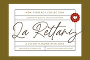 La Rettany Luxury Handwritten Font, a Script Font by Letterena Studios Script (Thumbnail 1 of 10)