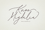 Knox Migdalia - modern calligraphy, a Script Font by Fontcastle (Thumbnail 2 of 14)