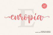 EUROPIA DUO, a Handwritten Font by supfonts (Thumbnail 1 of 5)