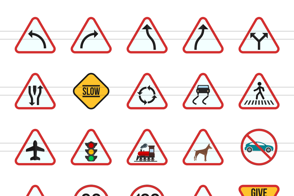 166 Signs Flat Icons, an Outline Icon by IconBunny (Photo 2 of 6)