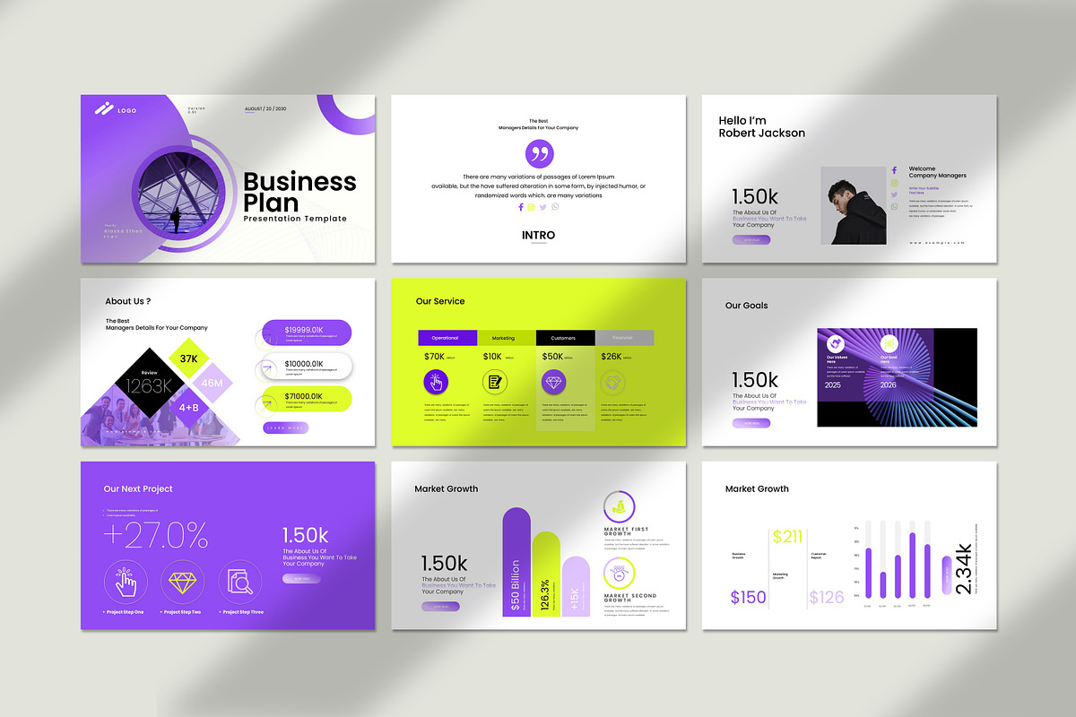 Business Plan Presentation Template, a Presentation Template by Soraclod (Photo 5 of 9)