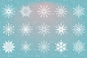 54 Vector Winter Snowflakes, an Illustration by BackYard Graphics Co. (Thumbnail 4 of 5)