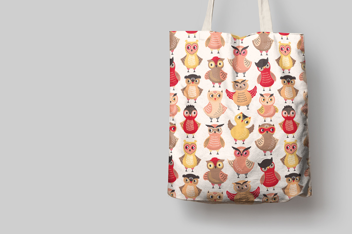 Cute owls seamless patterns, a Pattern Graphic by Good Studio (Photo 8 of 10)