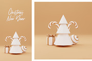 Christmas 3d rendering set, a Holiday Photo by Lunarts Studio (Thumbnail 3 of 9)