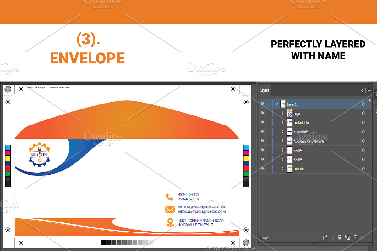Modern Electronics Stationery Design, a Stationery Template by Design Fusion (Photo 4 of 4)