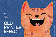 Old Printer Effect, a Layer Style Add-On by Design Squad (Thumbnail 1 of 7)